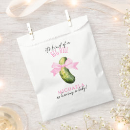 Big Dill Watercolor Coquette Pickle Baby Shower フェイバーバッグ