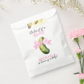 Big Dill Watercolor Coquette Pickle Baby Shower フェイバーバッグ (封をした状態)