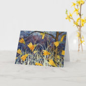 "Big Ditch Lily"フローラグリーティングカード カード (黄色い花)