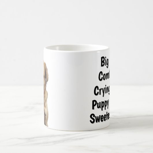 Big Dog Comforts Crying Tiny Puppy Mug コーヒーマグカップ (中央)