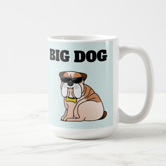 BIG DOG DOG  funny COFFEE MUG コーヒーマグカップ (右)