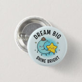 Big Dream — Shine Dream — Motivational Pin Button 缶バッジ (正面&裏面)