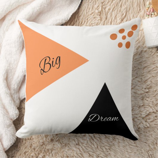 BIG DREAM Throw Pillow クッション (ブランケット)