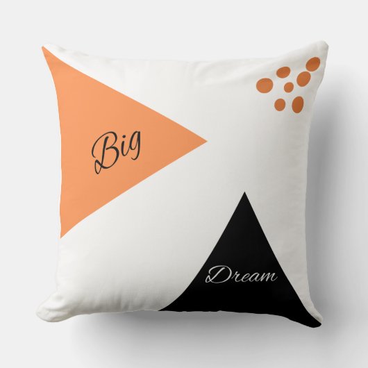 BIG DREAM Throw Pillow クッション (正面)
