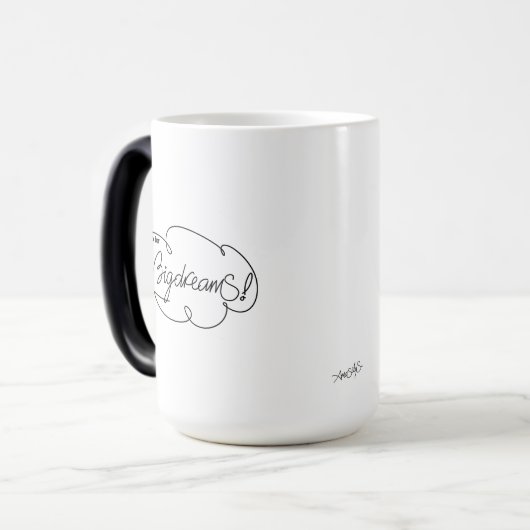 BIG DREAMSに移動 – CloudSはっきりした引用文タンブラー モーフィングマグカップ (正面左)