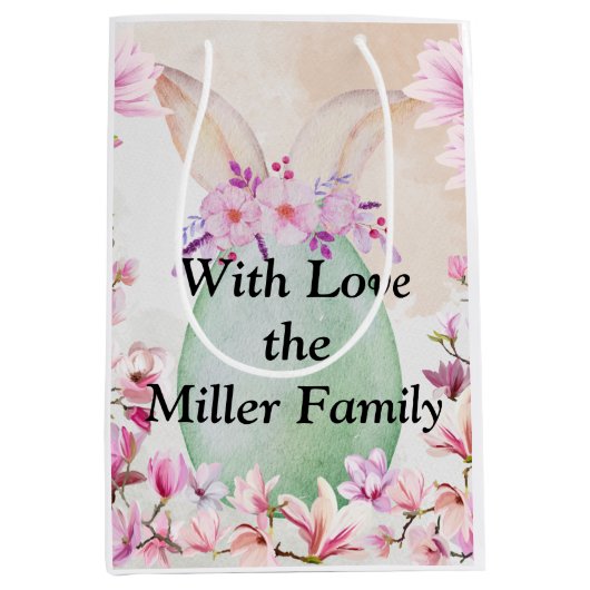 Big Easter egg green ミディアムペーパーバッグ (正面)