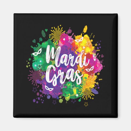 Big Easy Vibes Mardi Gras Fat Tuesday New Orleans  マグネット (正面)