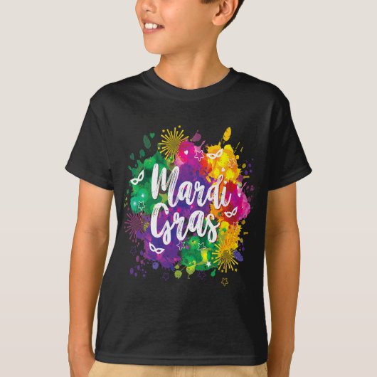 Big Easy Vibes Mardi Gras Fat Tuesday New Orleans  Tシャツ (正面)