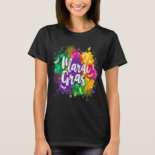 Big Easy Vibes Mardi Gras Fat Tuesday New Orleans  Tシャツ (正面)