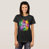 Big Easy Vibes Mardi Gras Fat Tuesday New Orleans  Tシャツ (正面フル)