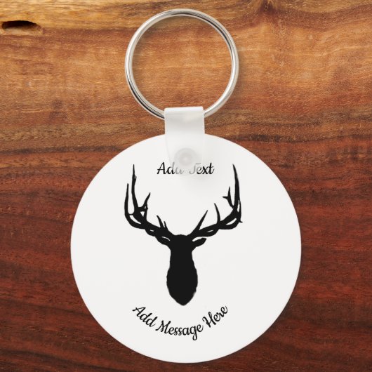 Big Elk、文字とメッセージの追加 キーホルダー (正面)