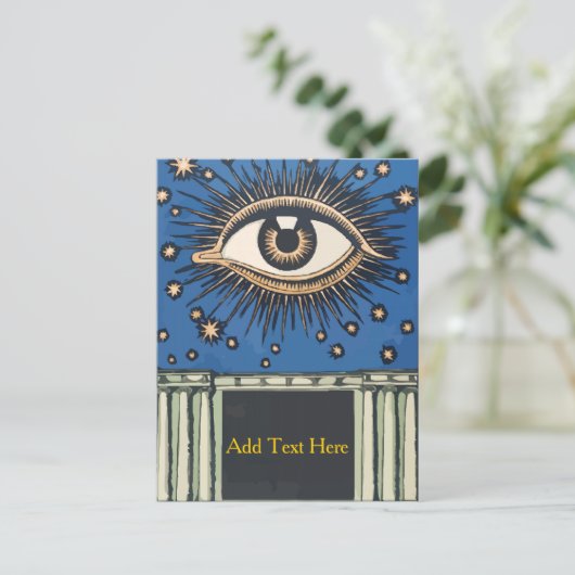 Big Eye、パーソナライズされた追加文字、 ポストカード (スタンド正面)