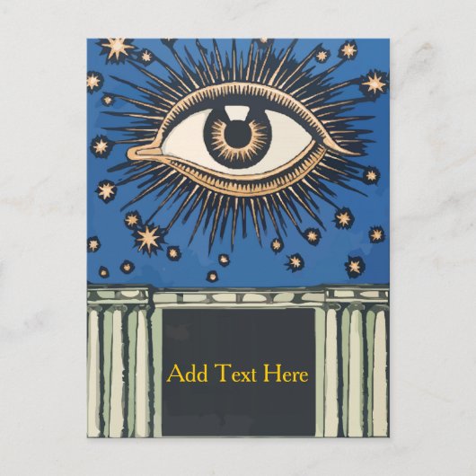 Big Eye、パーソナライズされた追加文字、 ポストカード (正面)