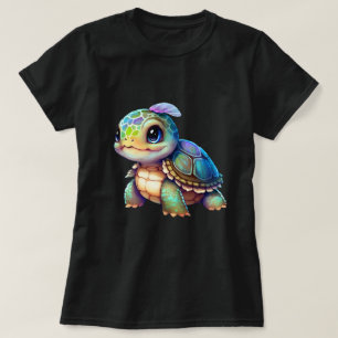 Big Eyed Baby Turtle Graphic Tシャツ