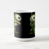 Big-Eyed Cartoon Frog コーヒーマグカップ (中央)