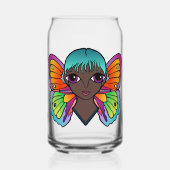 BIG EYES & BUTTERFLY ガラス缶 (正面)