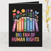 Big Fan Of Human Rights  カード (黄色い花)