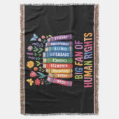 Big Fan Of Human Rights スローブランケット (正面縦)