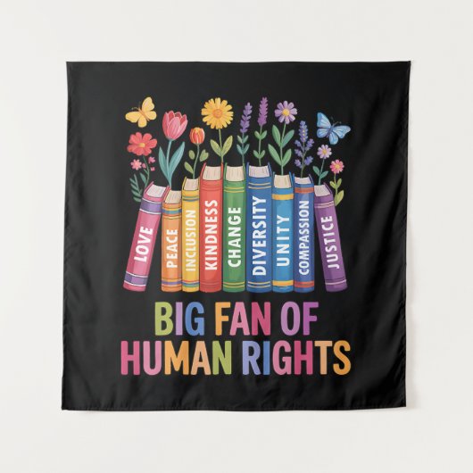 Big Fan Of Human Rights タペストリー (正面)