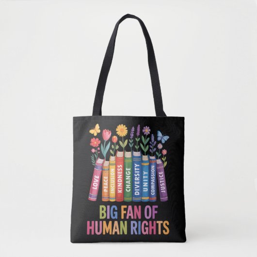 Big Fan Of Human Rights トートバッグ (正面)