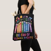 Big Fan Of Human Rights トートバッグ (クローズアップ)