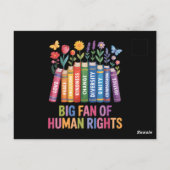 Big Fan Of Human Rights  ポストカード (裏面)