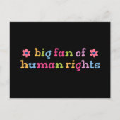 Big fan of human rights ポストカード (正面)