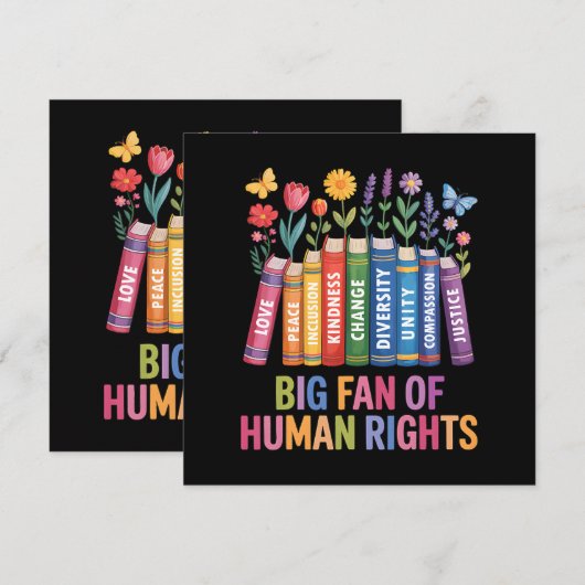 Big Fan Of Human Rights  招待状 (正面/裏面)