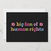 Big fan of human rights 招待状 (正面)