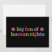 Big fan of human rights 招待状 (正面/裏面)