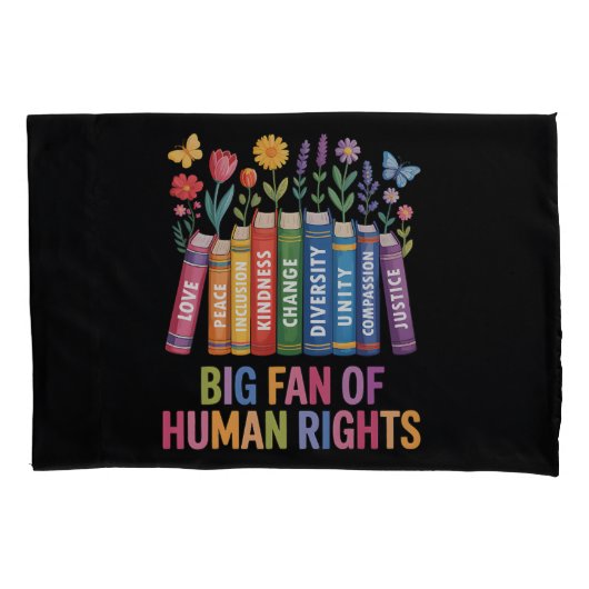 Big Fan Of Human Rights 枕カバー (正面)