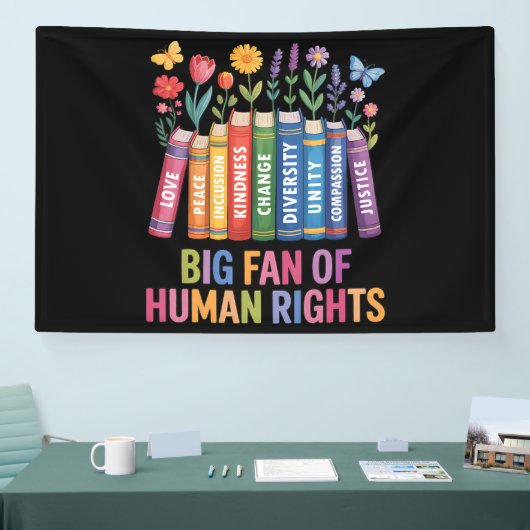 Big Fan Of Human Rights  横断幕 (トレードショー)