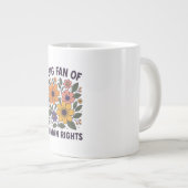 Big Fan of Human Rights Coffee Mug ジャンボコーヒーマグカップ (正面右)