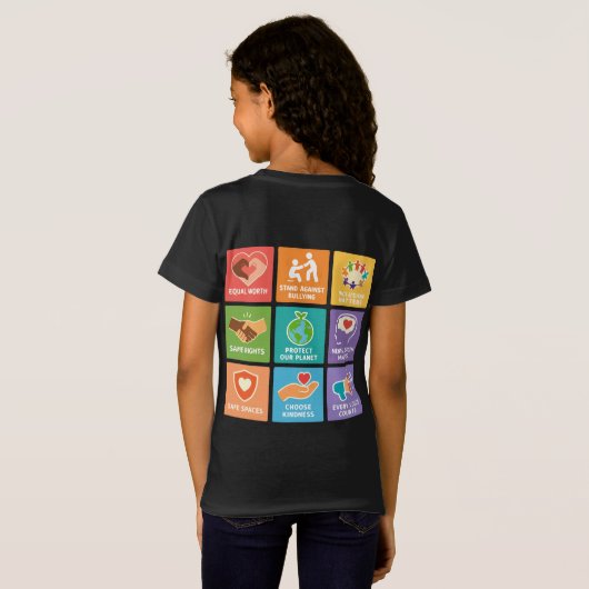 Big fan of human rights tシャツ (裏面フル)