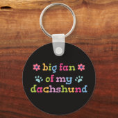 Big fan of my Dachshund キーホルダー (裏面)