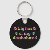 Big fan of my Dachshund キーホルダー (裏面)