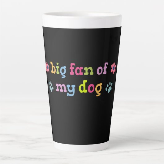 Big fan of my dog カフェラテマグ (正面)