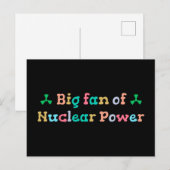Big Fan of Nuclear Power ポストカード (正面/裏面)