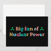 Big Fan of Nuclear Power 招待状 (正面/裏面)