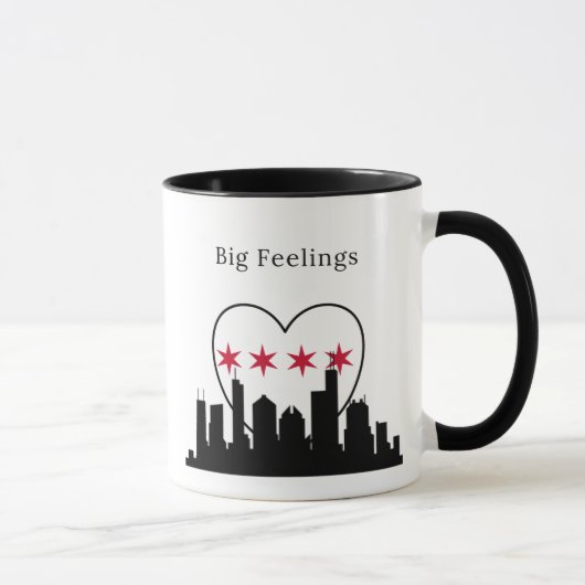 Big Feelings Chicago Skyline Mug マグカップ (右)