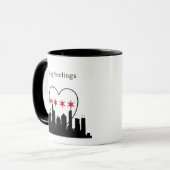 Big Feelings Chicago Skyline Mug マグカップ (正面左)