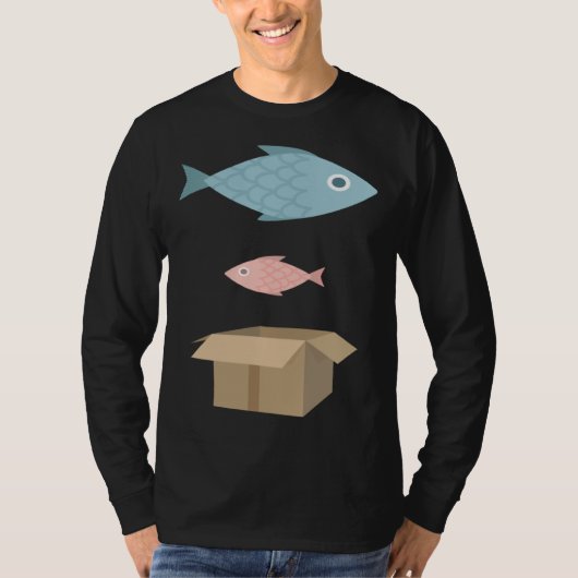 Big fish little fish cardboard box tシャツ (正面)