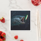 Big Fish with Neon Lure スタンダードカクテルナプキン (インサイチュ)