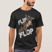Big Floppa Caracal Cat Meme Flip Flop Tシャツ (正面)