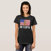 Big Floppa Caracal Cat Meme USA Flag Patriotic_1 Tシャツ (正面フル)