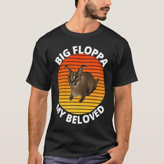 Big Floppa My Beloved Caracal Cat Meme Tシャツ (正面)
