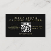 Big Foil Chain Music Industry Producer DJ 名刺 (裏面)