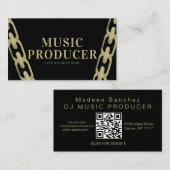 Big Foil Chain Music Industry Producer DJ 名刺 (正面/裏面)