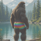 big foot lgbtq+ シール (正面)