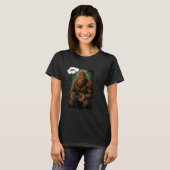Big Foot Playing Video Games, Funny Sasquatch Tシャツ (正面フル)